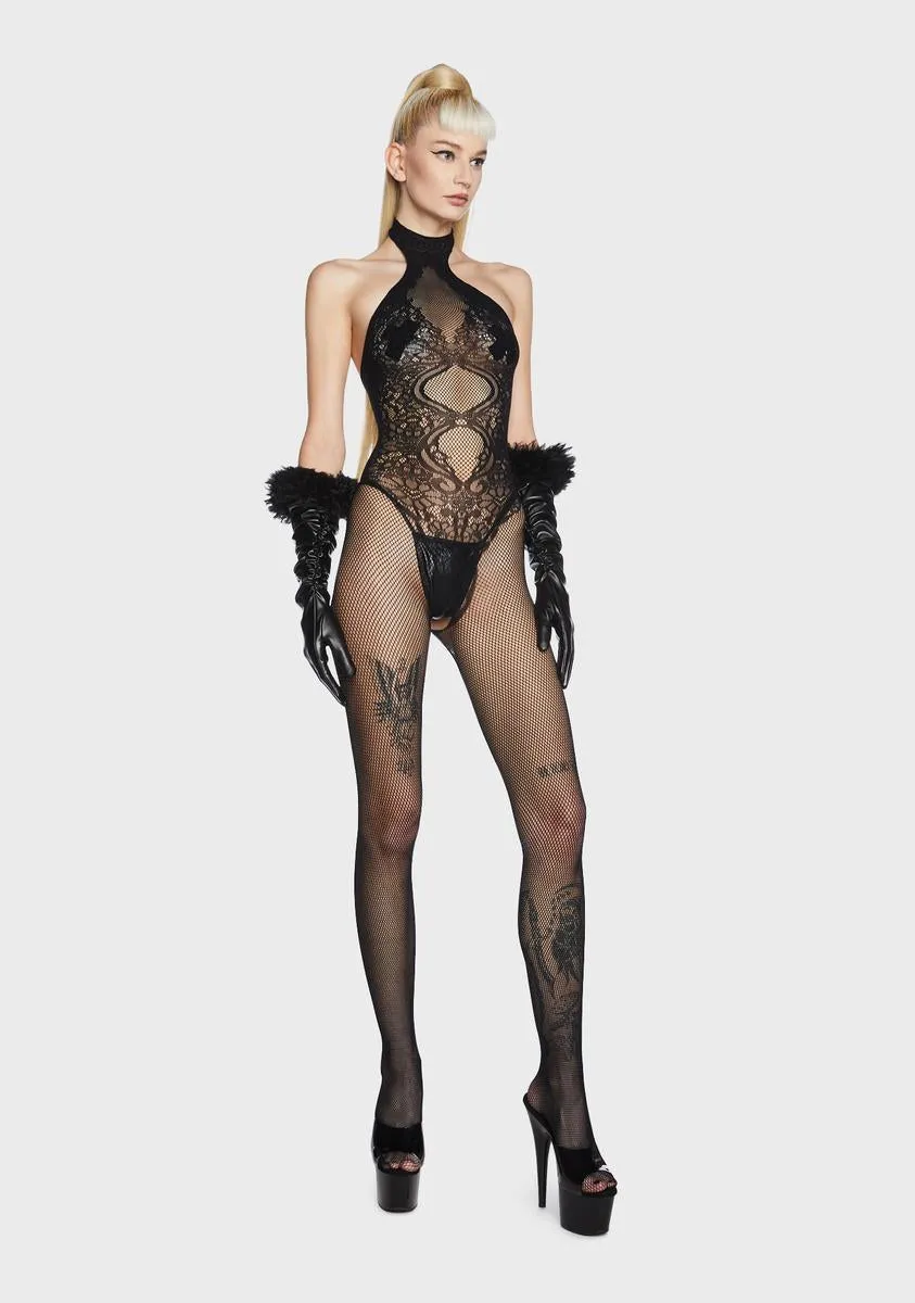 I'd Run Away Fishnet Bodystocking sold by Dolls Kill product image thumbnail 5