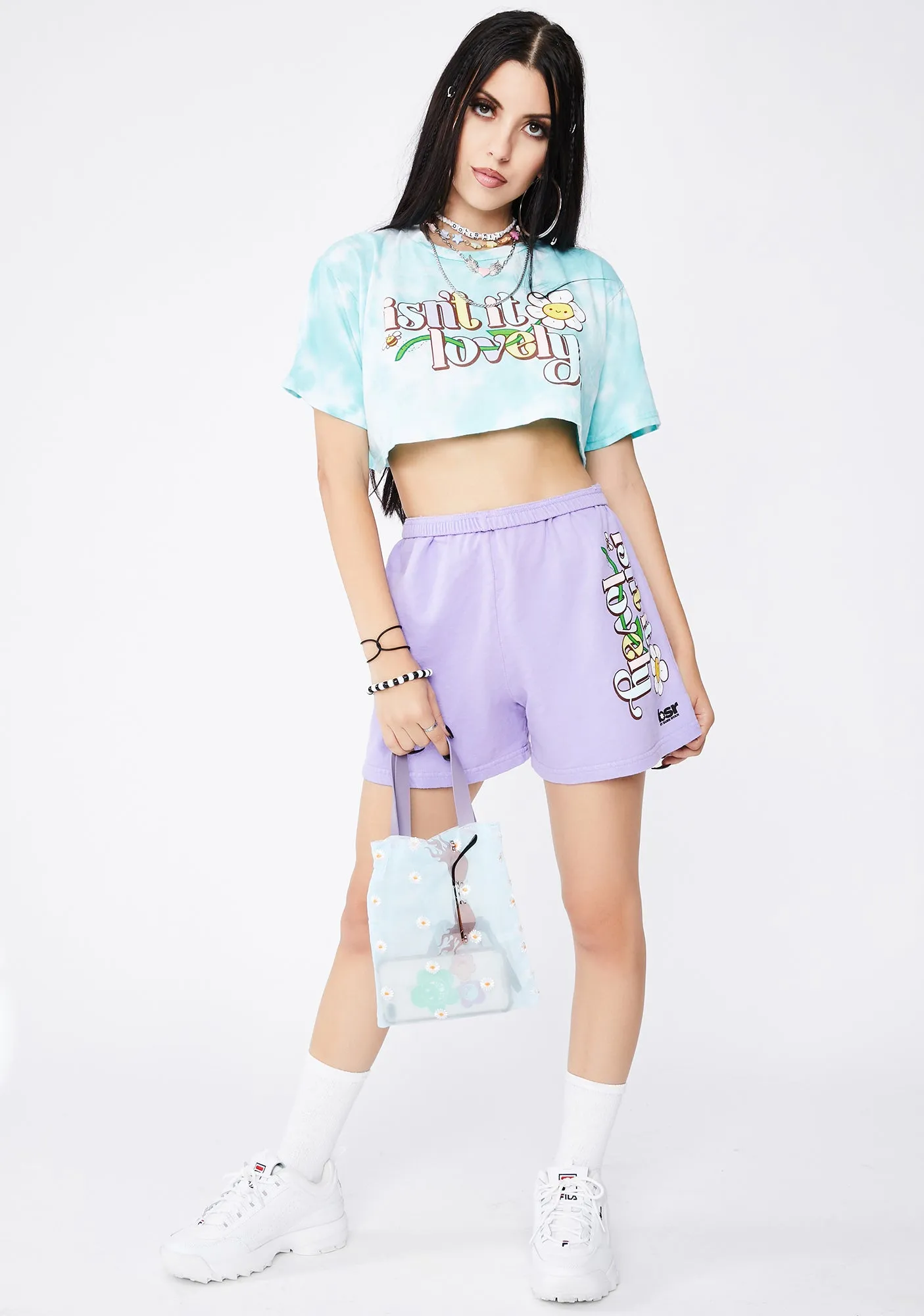 Lovely Tie Dye Crop Tee sold by Dolls Kill product image thumbnail 3