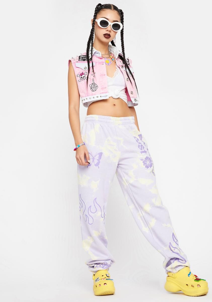 Tie Dye Paradise Lost Jogger Sweatpants sold by Dolls Kill product image thumbnail 2