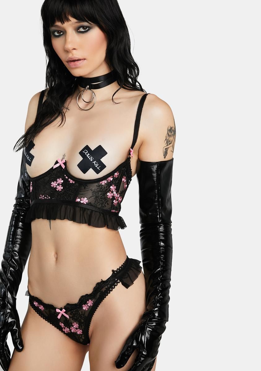 Not So Shy Lingerie Set sold by Dolls Kill product image thumbnail 2