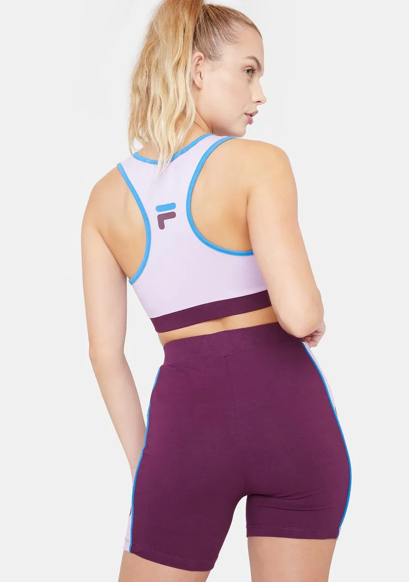 Burgundy Davina Bike Shorts sold by Dolls Kill product image thumbnail 4