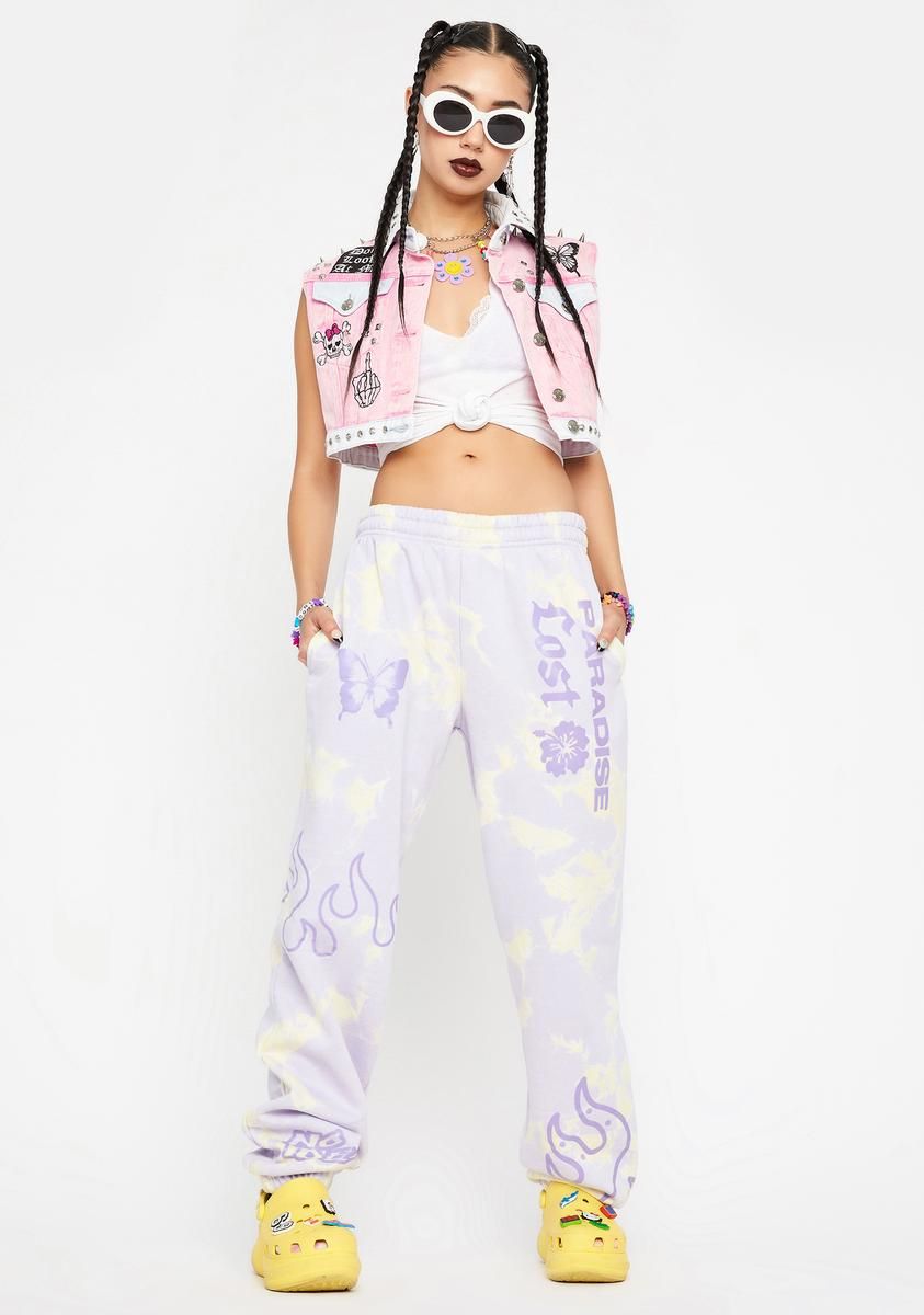 Tie Dye Paradise Lost Jogger Sweatpants sold by Dolls Kill product image thumbnail 3
