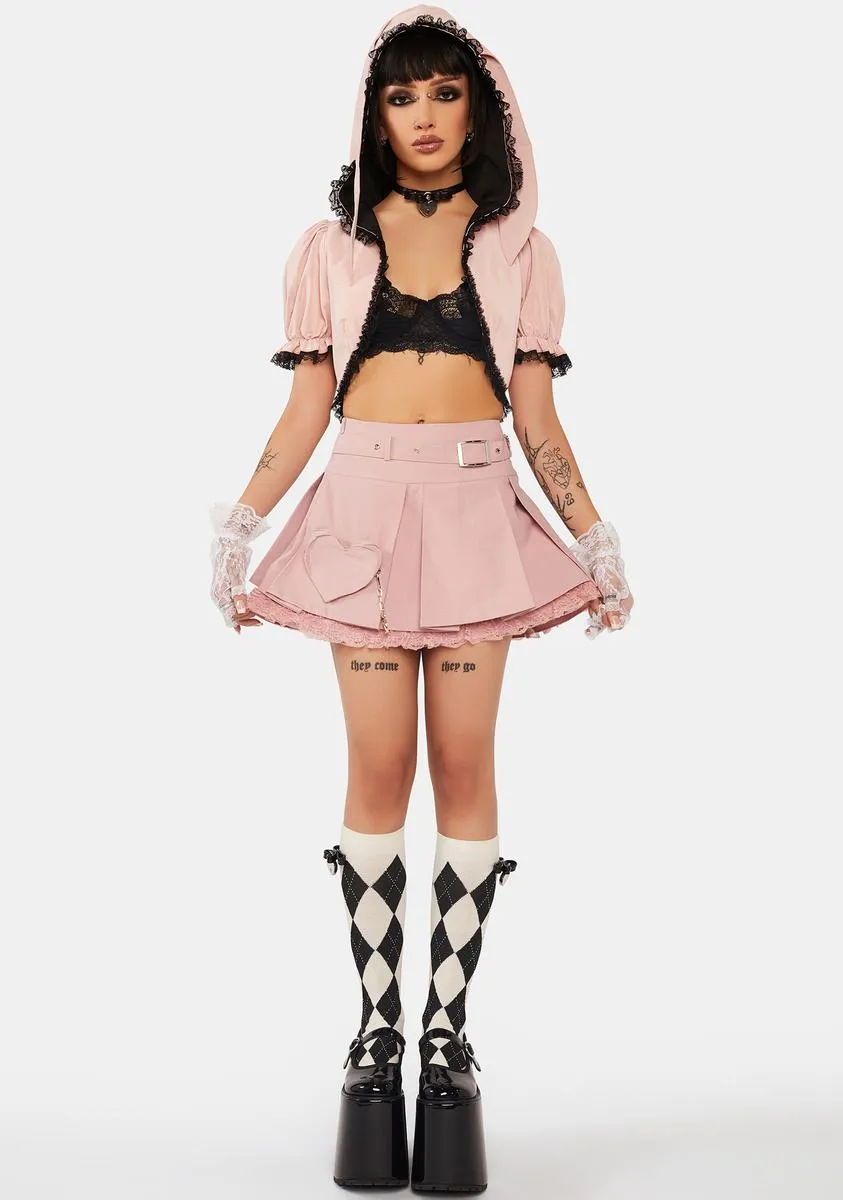 Alternative Rebel Heart Bag Pleated Mini Skirt sold by Dolls Kill product image thumbnail 3