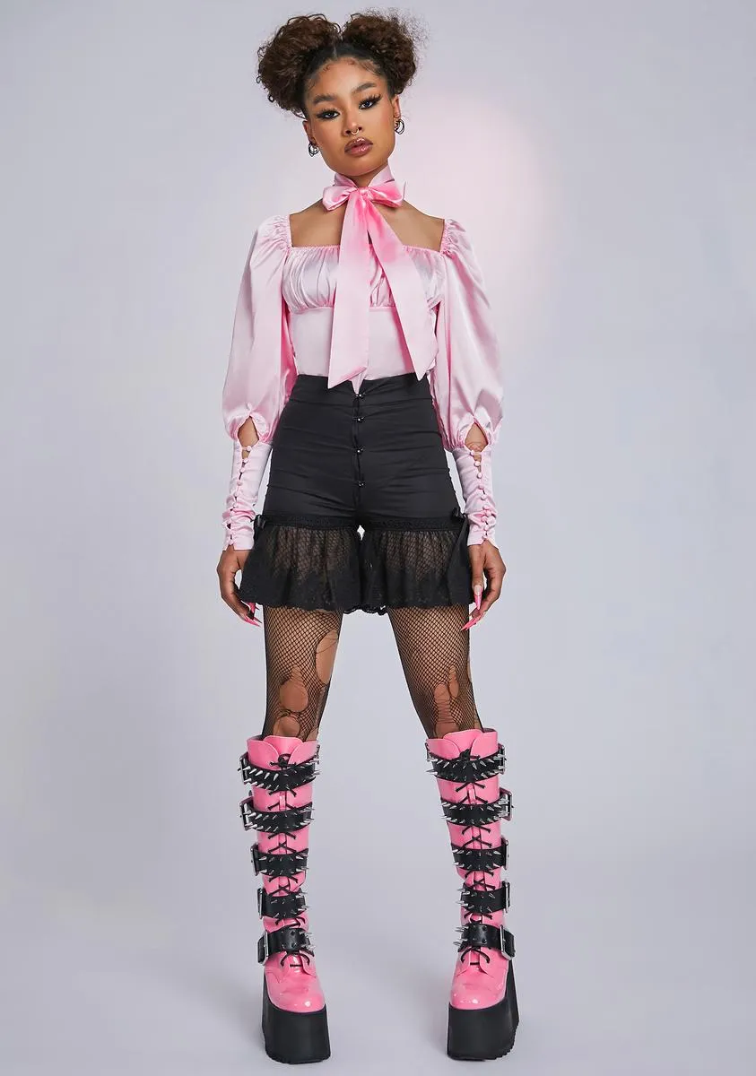 The Mabel Puff Sleeve Blouse sold by Dolls Kill product image thumbnail 3