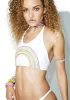 Bright Rainbow Halter Top sold by Dolls Kill