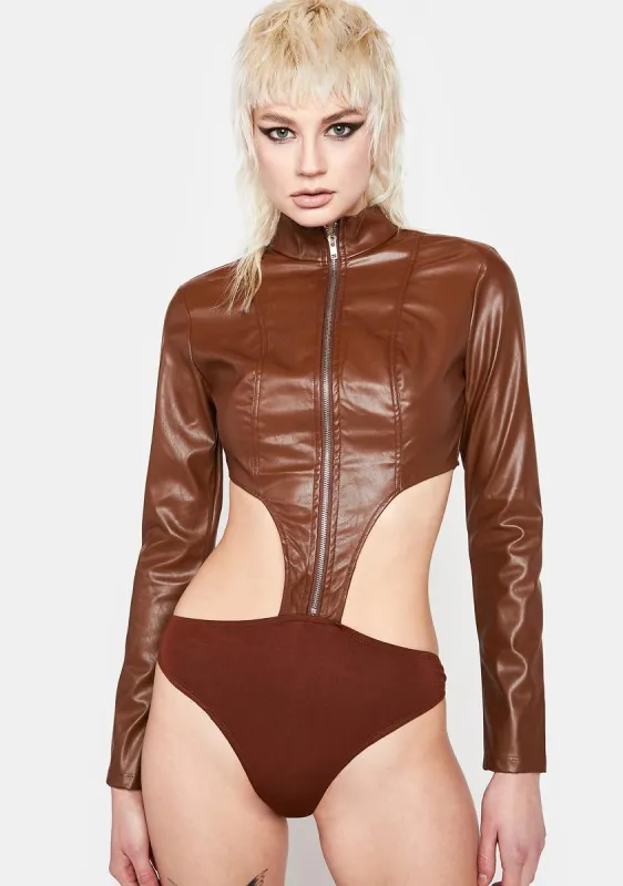 Baddie In Charge Cut Out Bodysuit sold by Dolls Kill