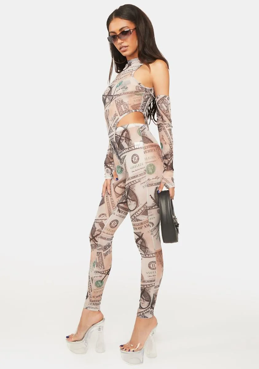 Cash Rogue Fashionista Printed Catsuit sold by Dolls Kill product image thumbnail 3