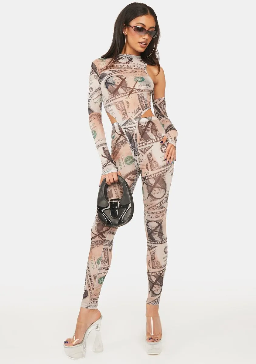 Cash Rogue Fashionista Printed Catsuit sold by Dolls Kill product image thumbnail 2