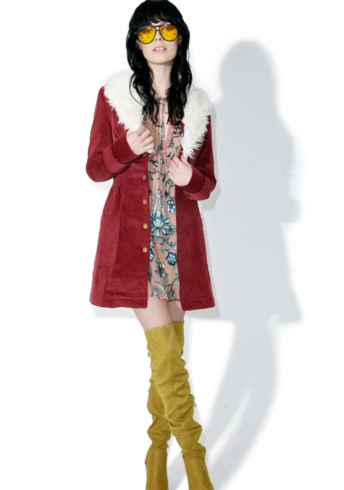 Rumours Faux Fur Coat sold by Dolls Kill product image thumbnail 3