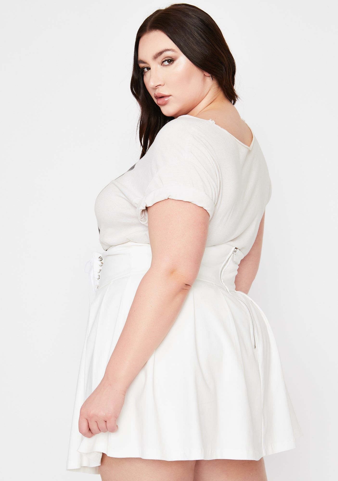 She's Fatally Obsessed Lace Up Skirt sold by Dolls Kill product image thumbnail 4