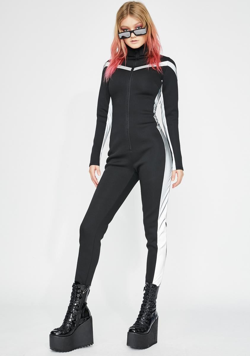 Ultrasonic Apex Reflective Catsuit sold by Dolls Kill product image thumbnail 3