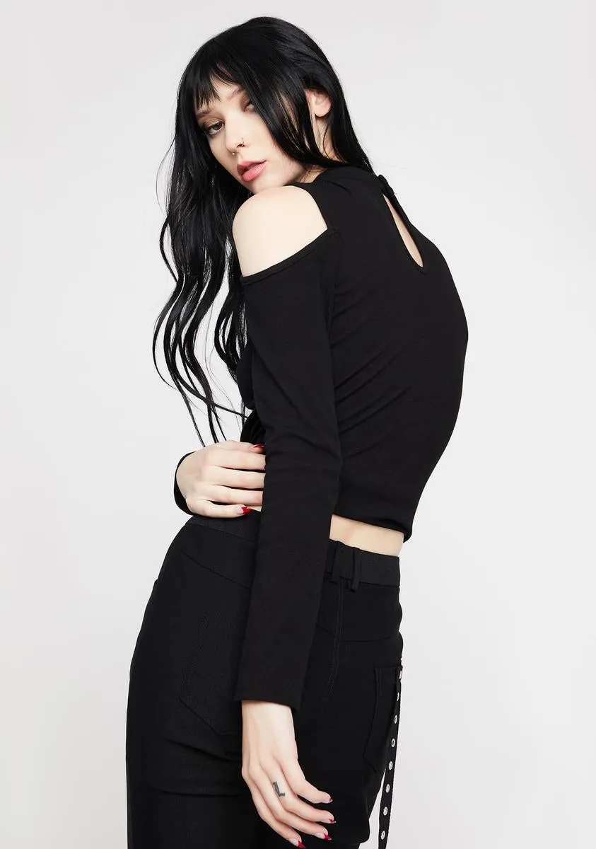 Punk Rock Crescent Moon Top sold by Dolls Kill product image thumbnail 4