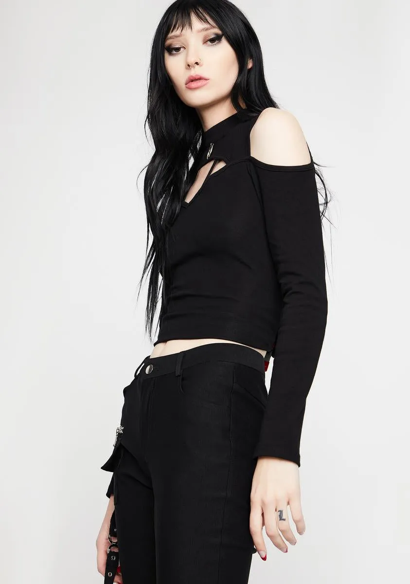 Punk Rock Crescent Moon Top sold by Dolls Kill product image thumbnail 2