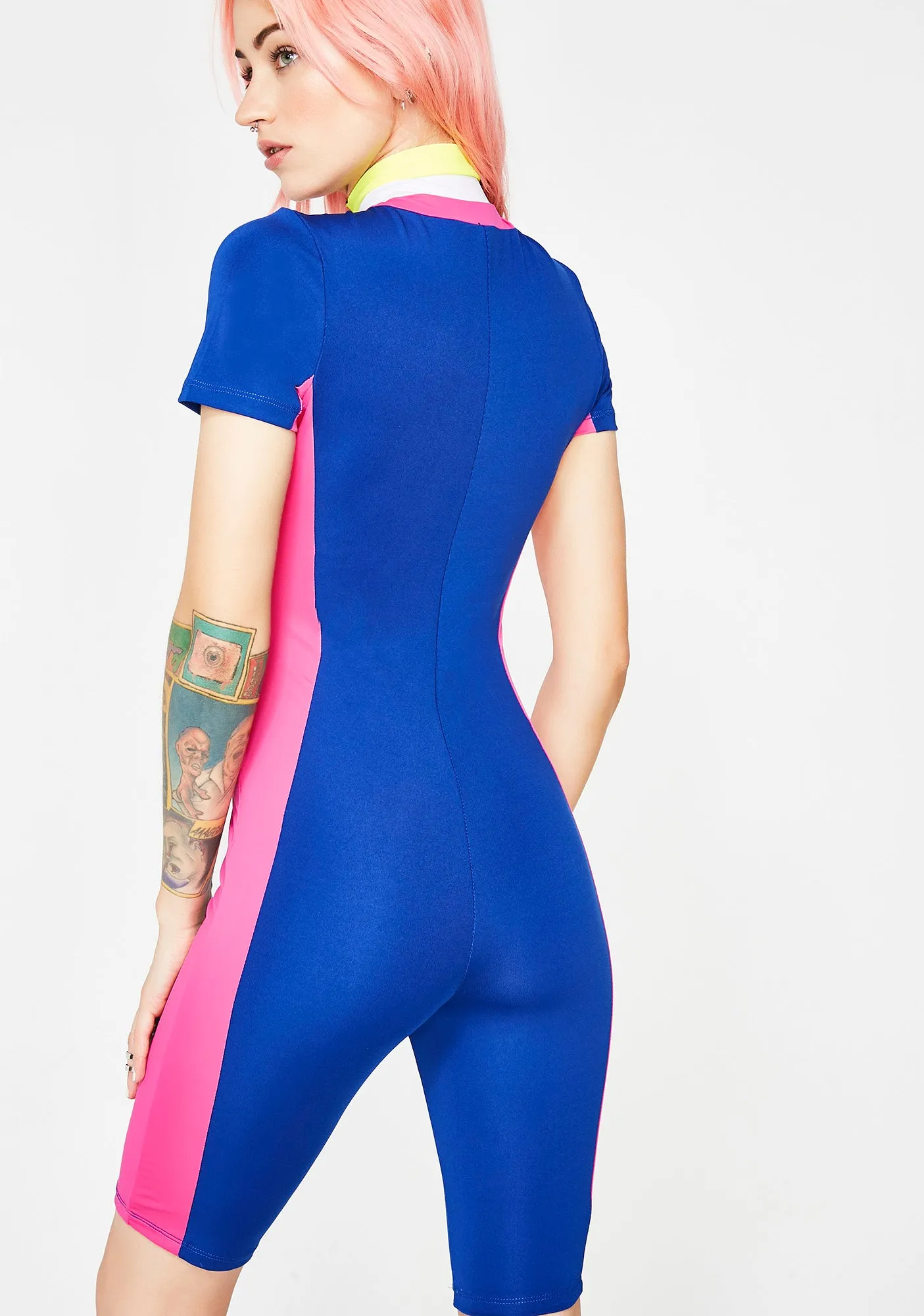 Cobalt Drag Racer Catsuit sold by Dolls Kill product image thumbnail 4