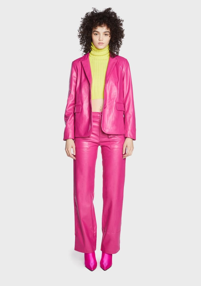 Major Purr Vegan Leather Blazer sold by Dolls Kill