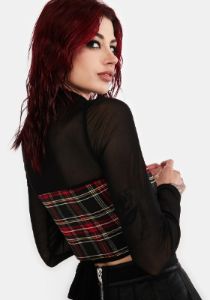 Disgraced Wrap Top sold by Dolls Kill