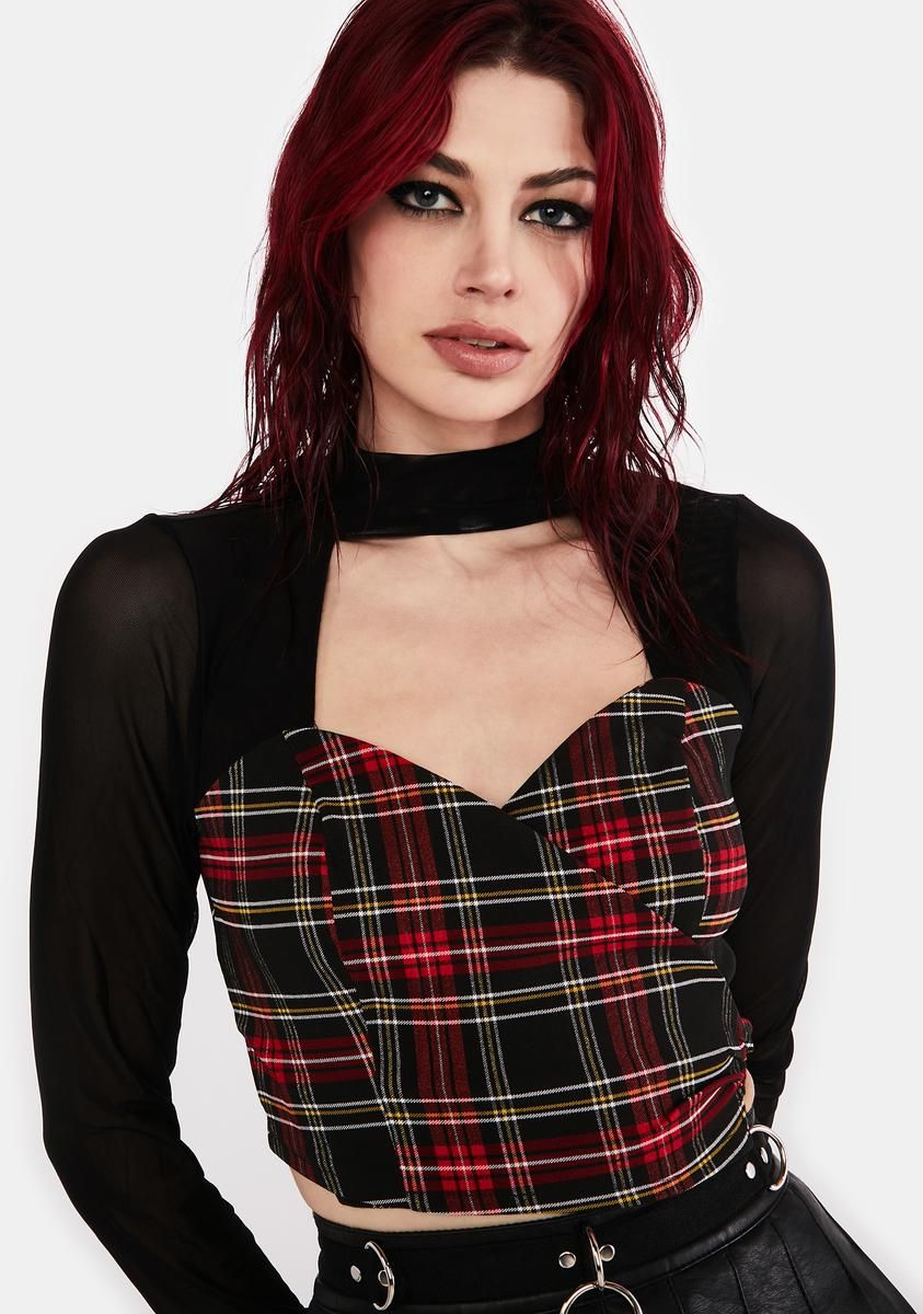Disgraced Wrap Top sold by Dolls Kill