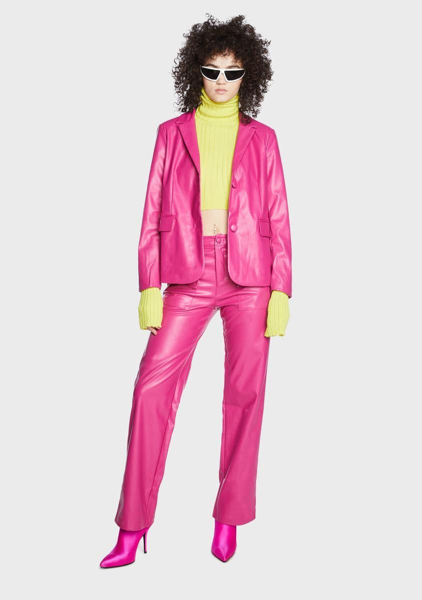 Major Purr Vegan Leather Blazer sold by Dolls Kill product image thumbnail 3