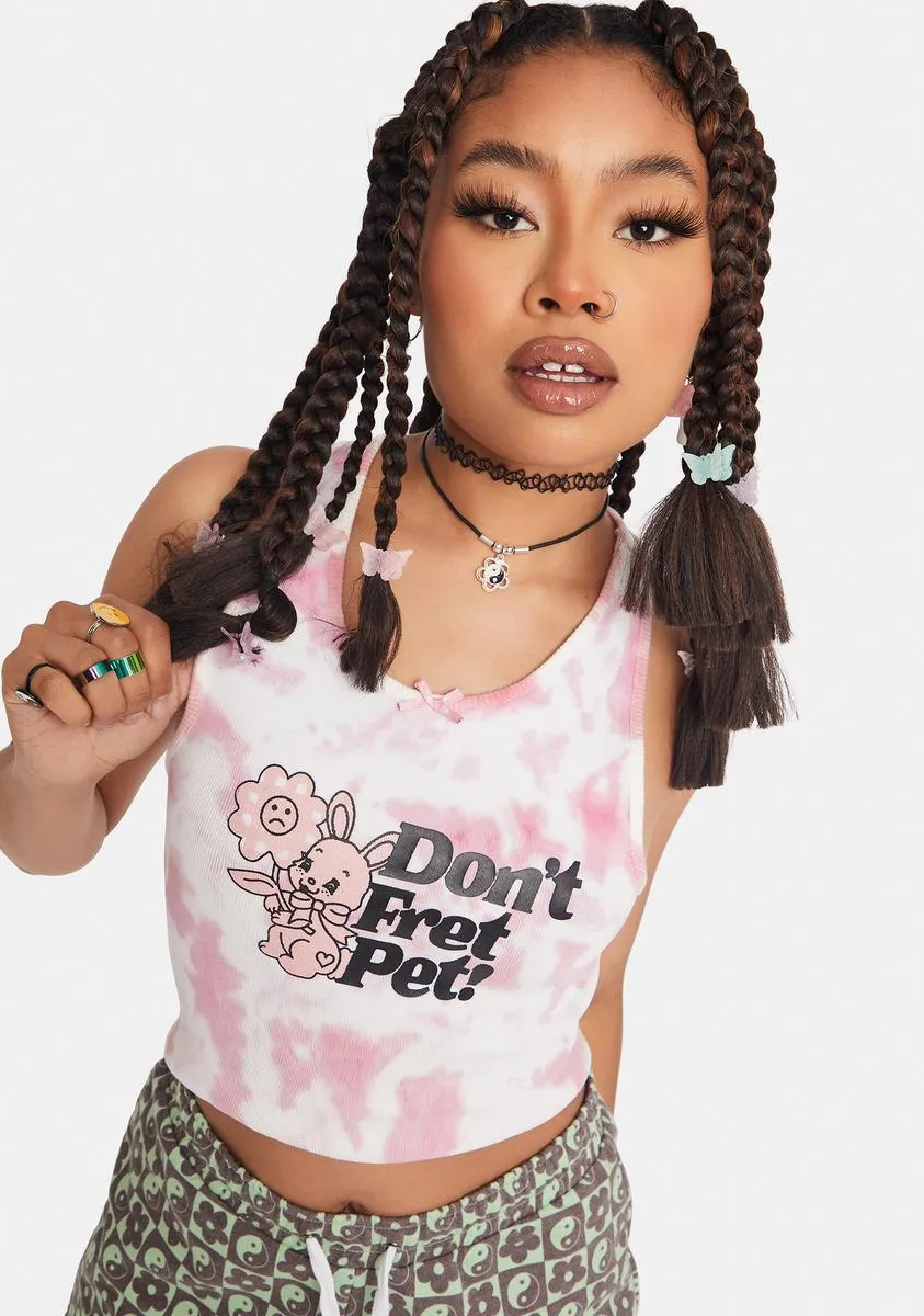 Don't Fret Pet Tie Dye Tank sold by Dolls Kill