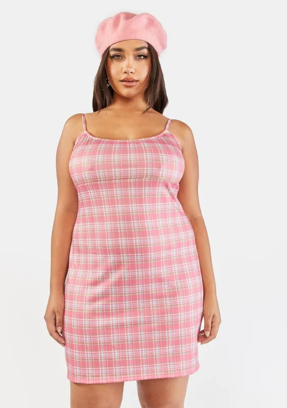 Plus Totally Buggin' Plaid Dress sold by Dolls Kill