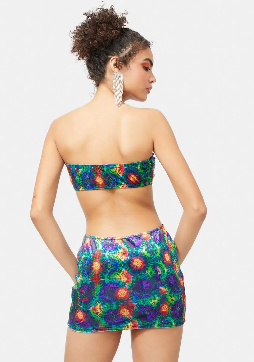 Take A Trip Cutout Tie Dye Dress sold by Dolls Kill product image thumbnail 4