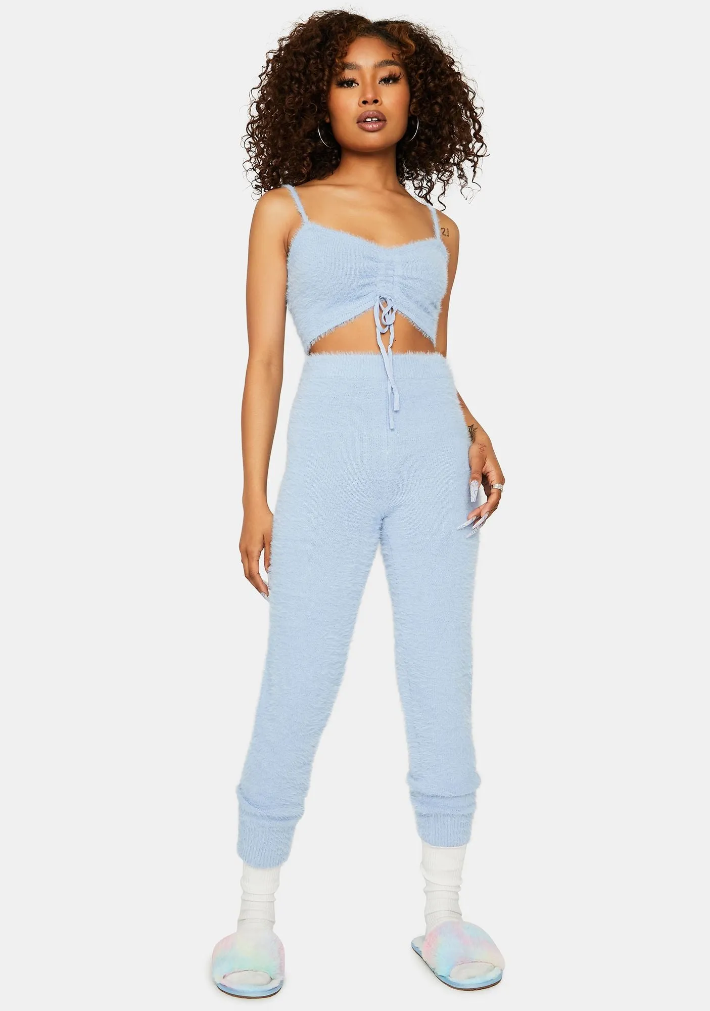 Cool Banana Pancakes Fuzzy Knit Leggings sold by Dolls Kill product image thumbnail 2