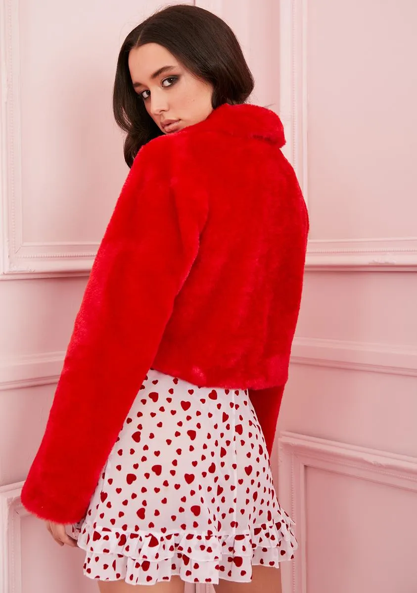 Cupid's Fool Faux Fur Jacket sold by Dolls Kill product image thumbnail 4