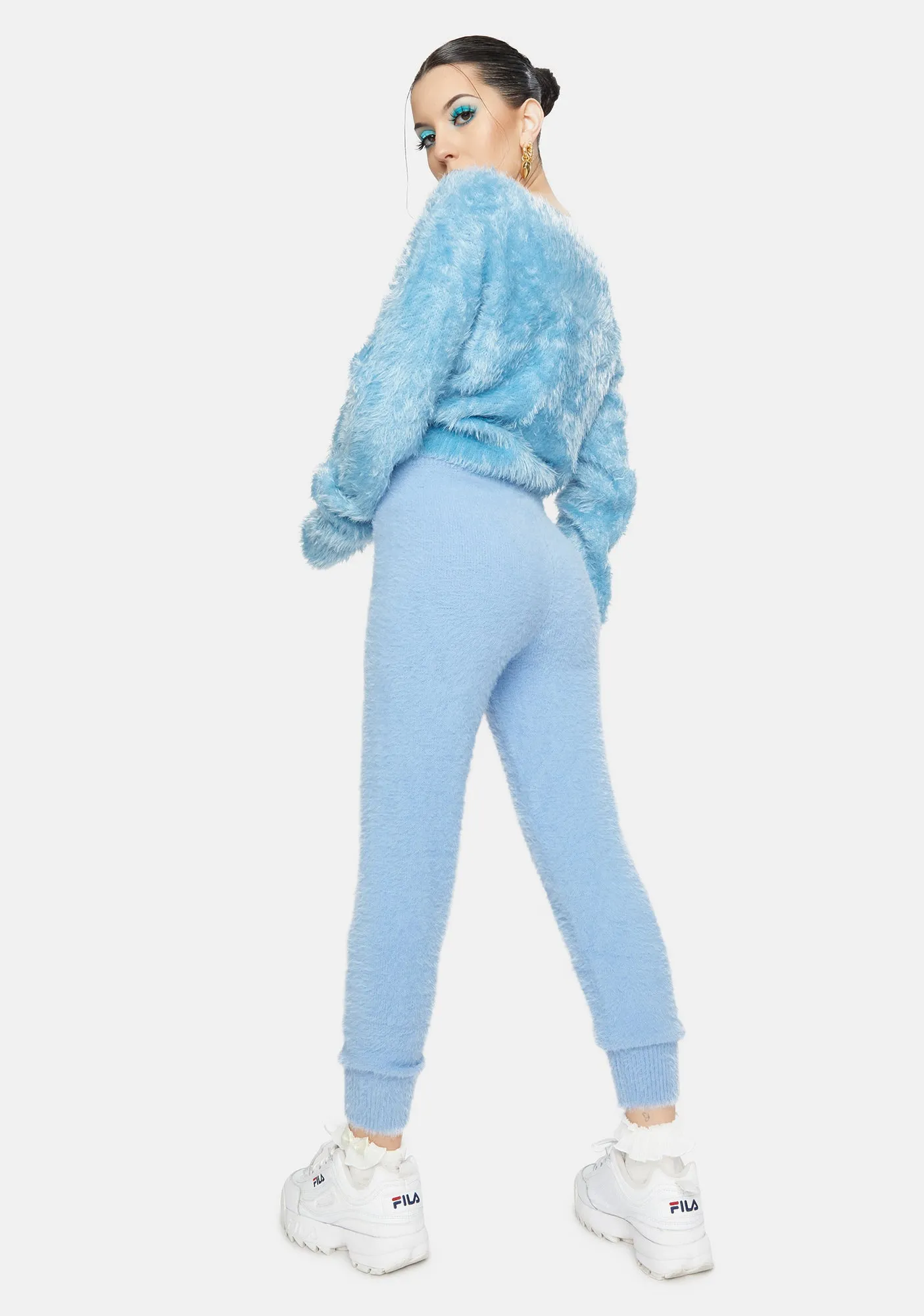 Cool Banana Pancakes Fuzzy Knit Leggings sold by Dolls Kill product image thumbnail 5