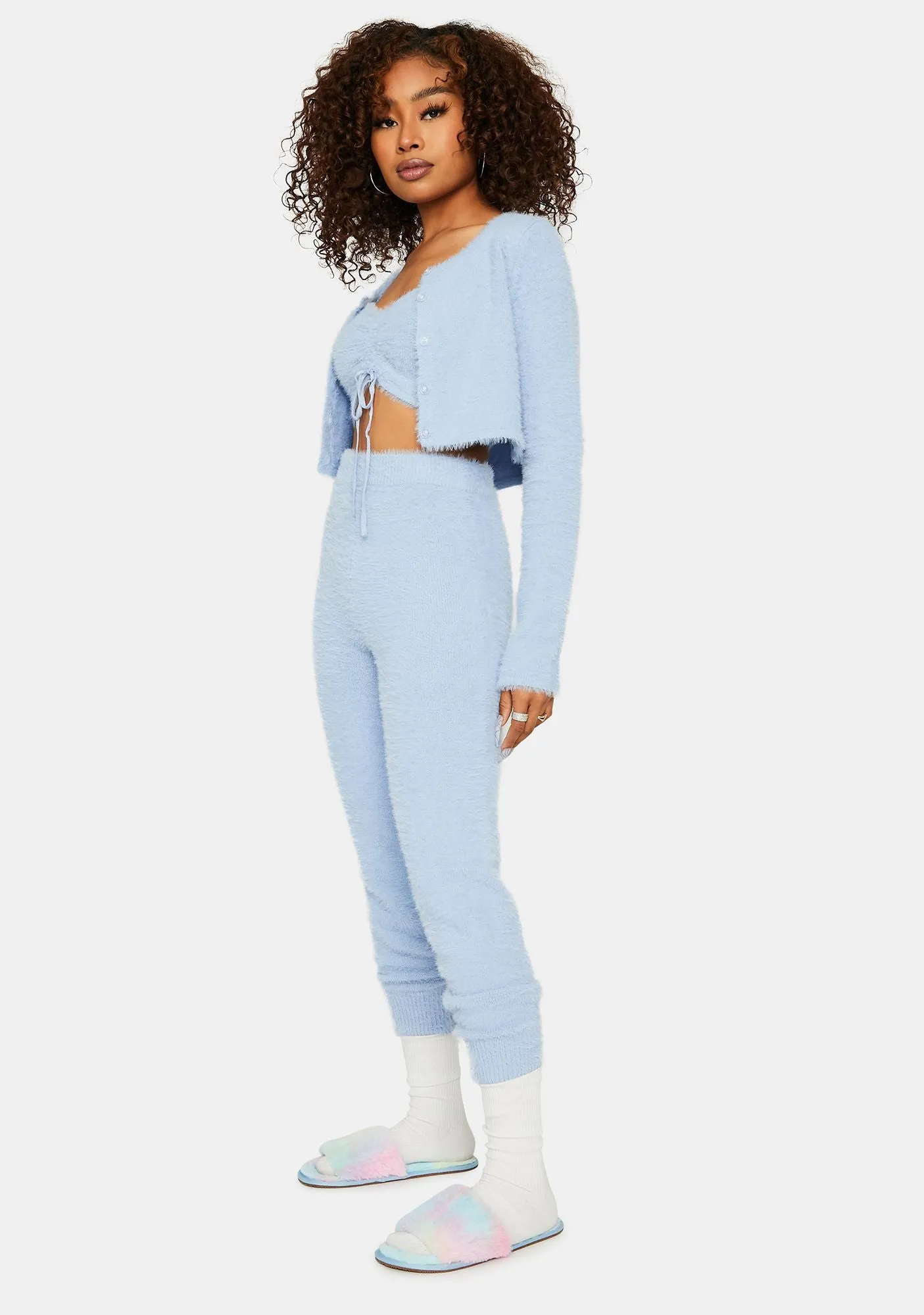 Cool Banana Pancakes Fuzzy Knit Leggings sold by Dolls Kill product image thumbnail 3