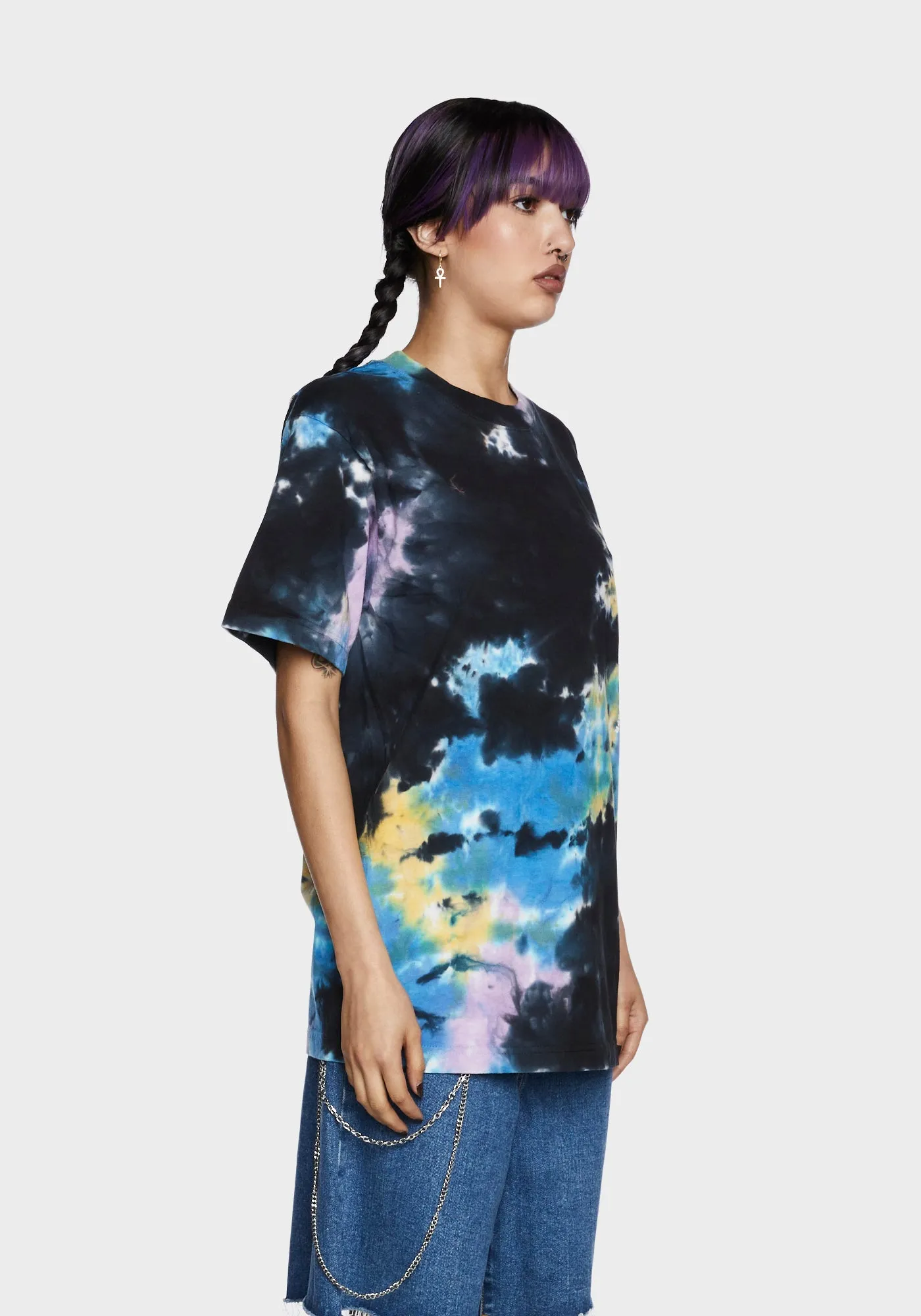 Hotline Tie Dye Graphic Tee sold by Dolls Kill product image thumbnail 3