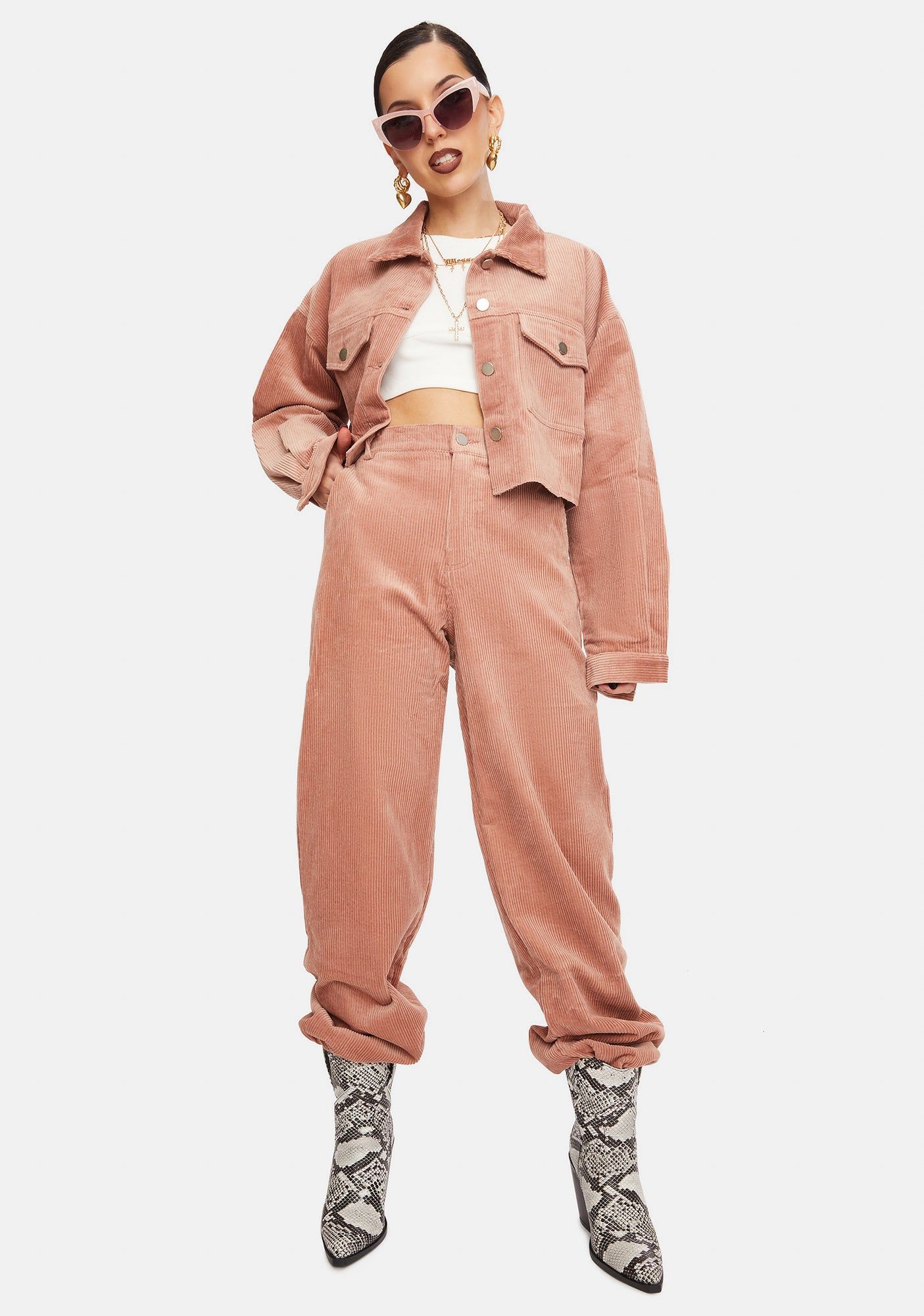 Brick Harriet Corduroy Jacket sold by Dolls Kill product image thumbnail 3