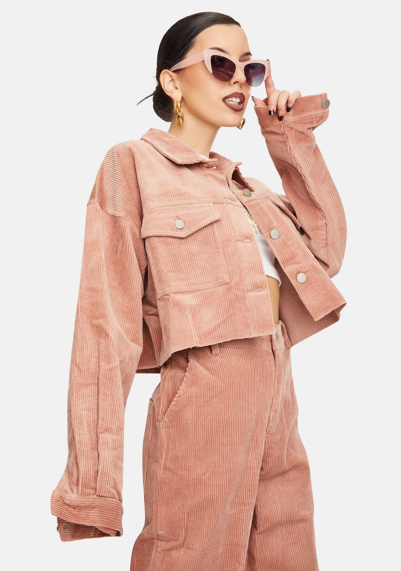 Brick Harriet Corduroy Jacket sold by Dolls Kill product image thumbnail 2