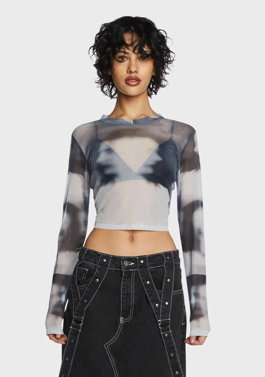 Division Mesh Top sold by Dolls Kill