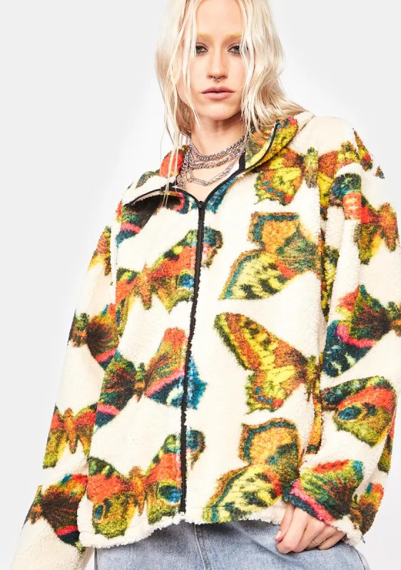 Butterfly Borg Jacket sold by Dolls Kill