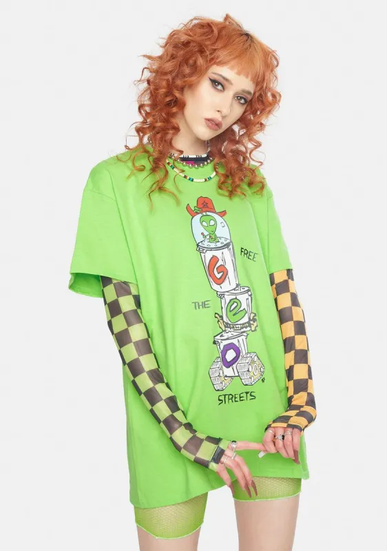 Sheriff Robbie + Geo Street Crawler Graphic Tee sold by Dolls Kill