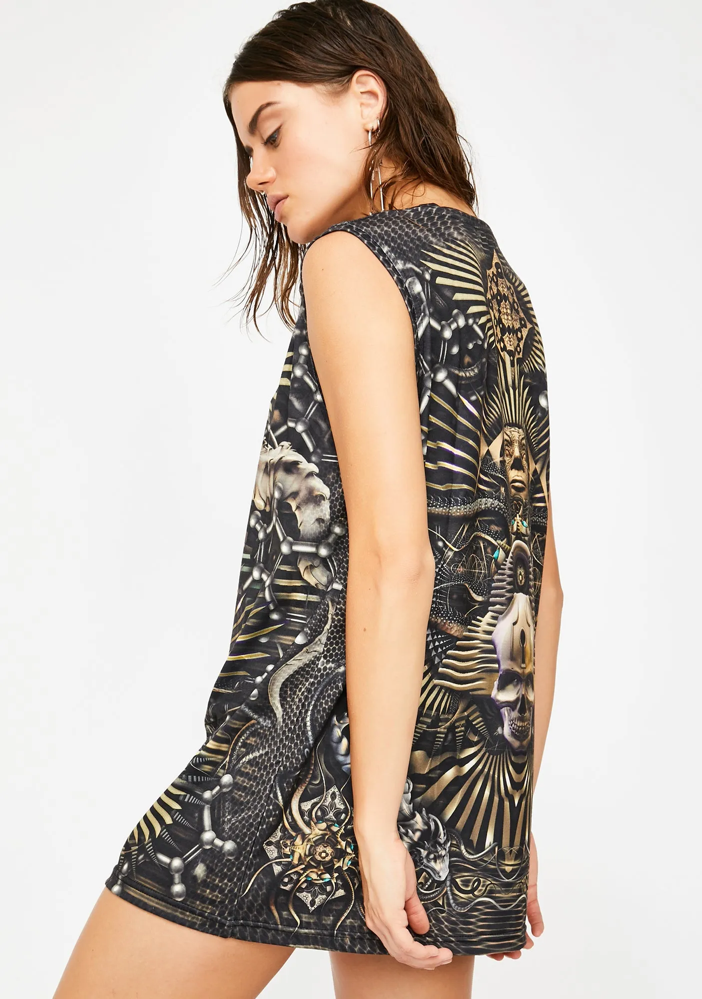 Illusion Structure Graphic Tank sold by Dolls Kill product image thumbnail 4