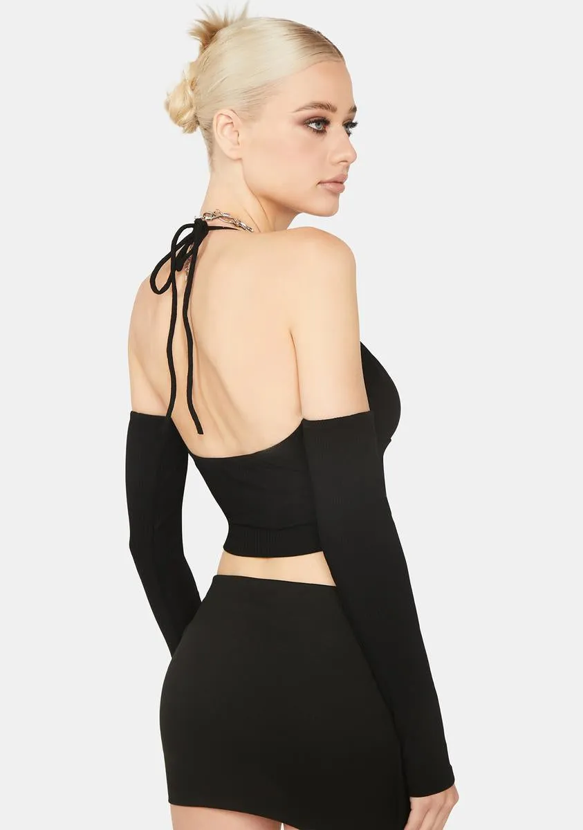 Devious Stares Crop Top sold by Dolls Kill product image thumbnail 4