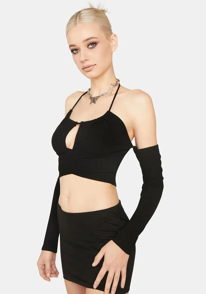 Devious Stares Crop Top sold by Dolls Kill product image thumbnail 2