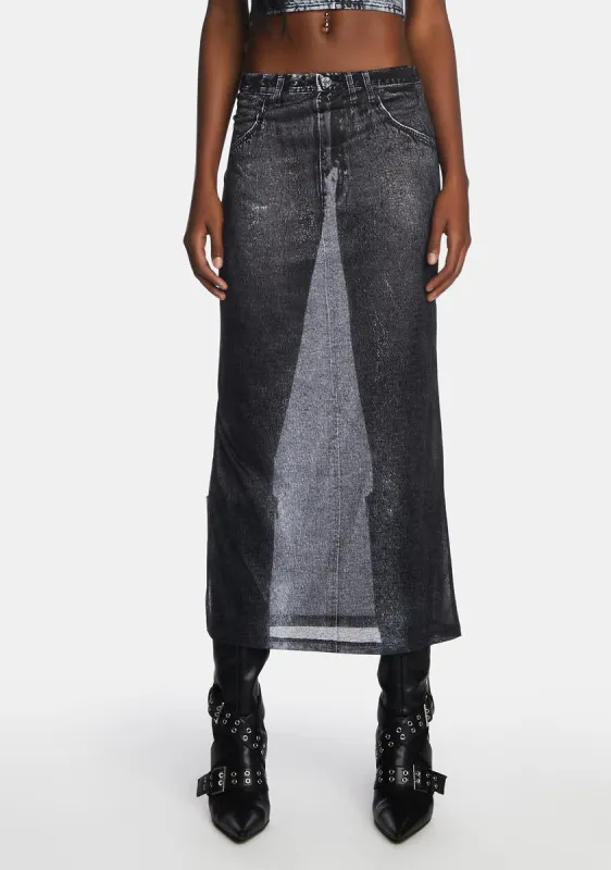 Trickster Printed Skirt sold by Dolls Kill