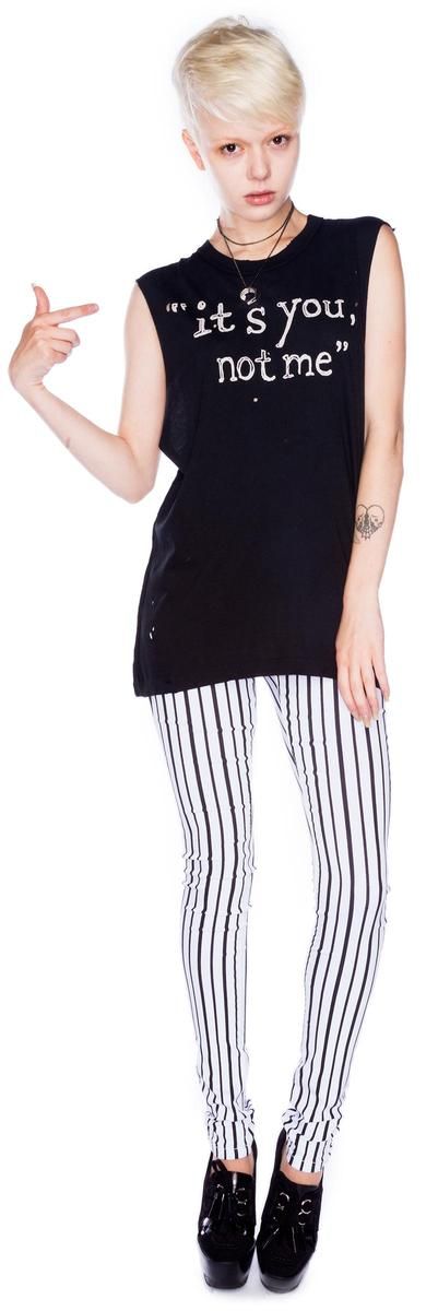 You Not Me Tank sold by Dolls Kill