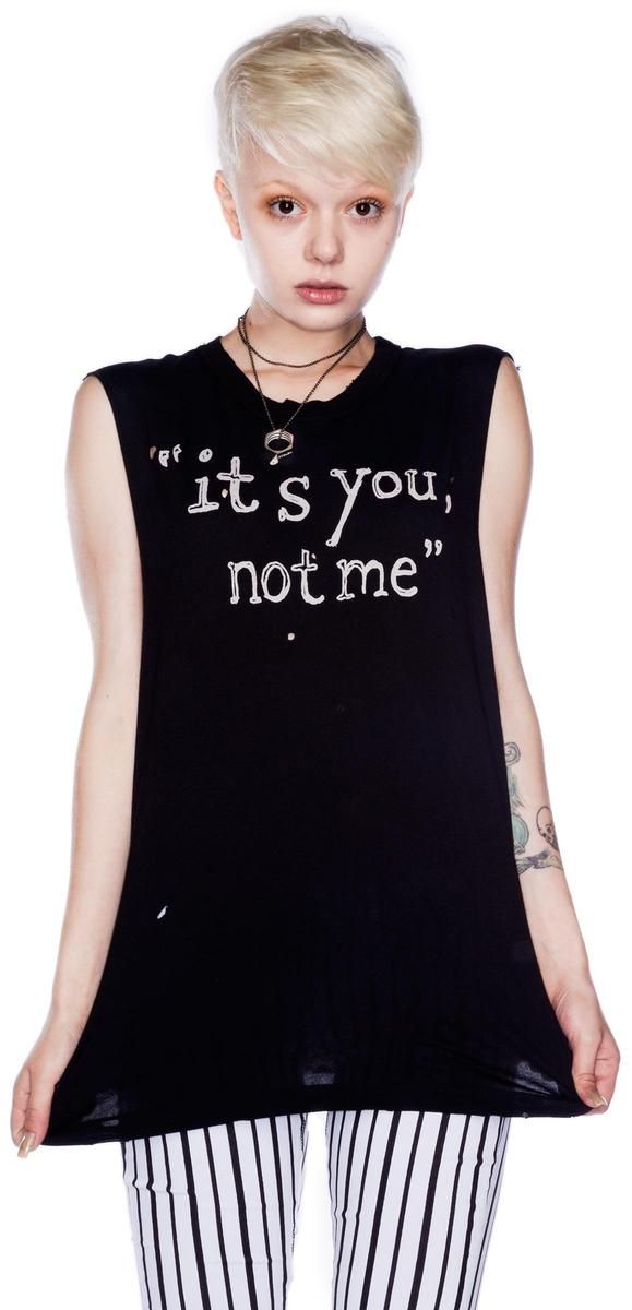 You Not Me Tank sold by Dolls Kill product image thumbnail 3