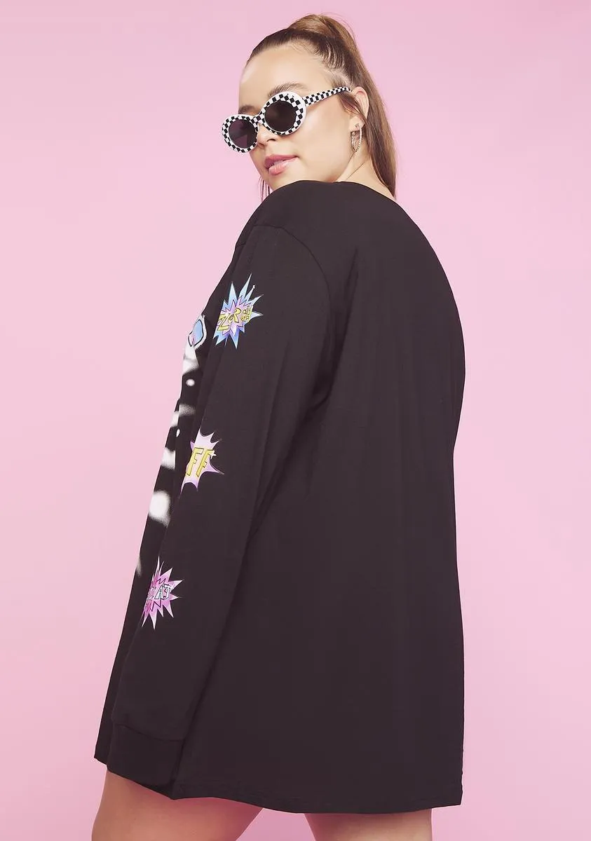 Plus Boom Boom Pow Oversized Graphic Tee sold by Dolls Kill product image thumbnail 4