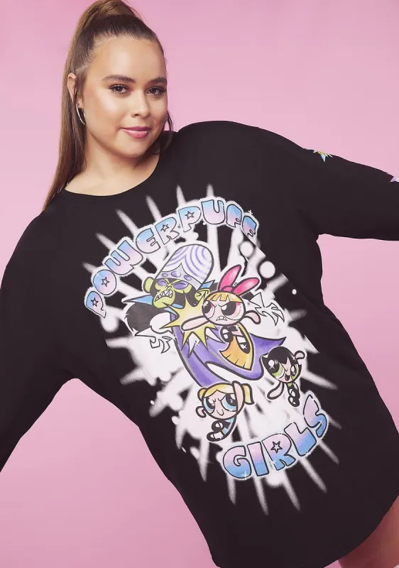 Plus Boom Boom Pow Oversized Graphic Tee sold by Dolls Kill