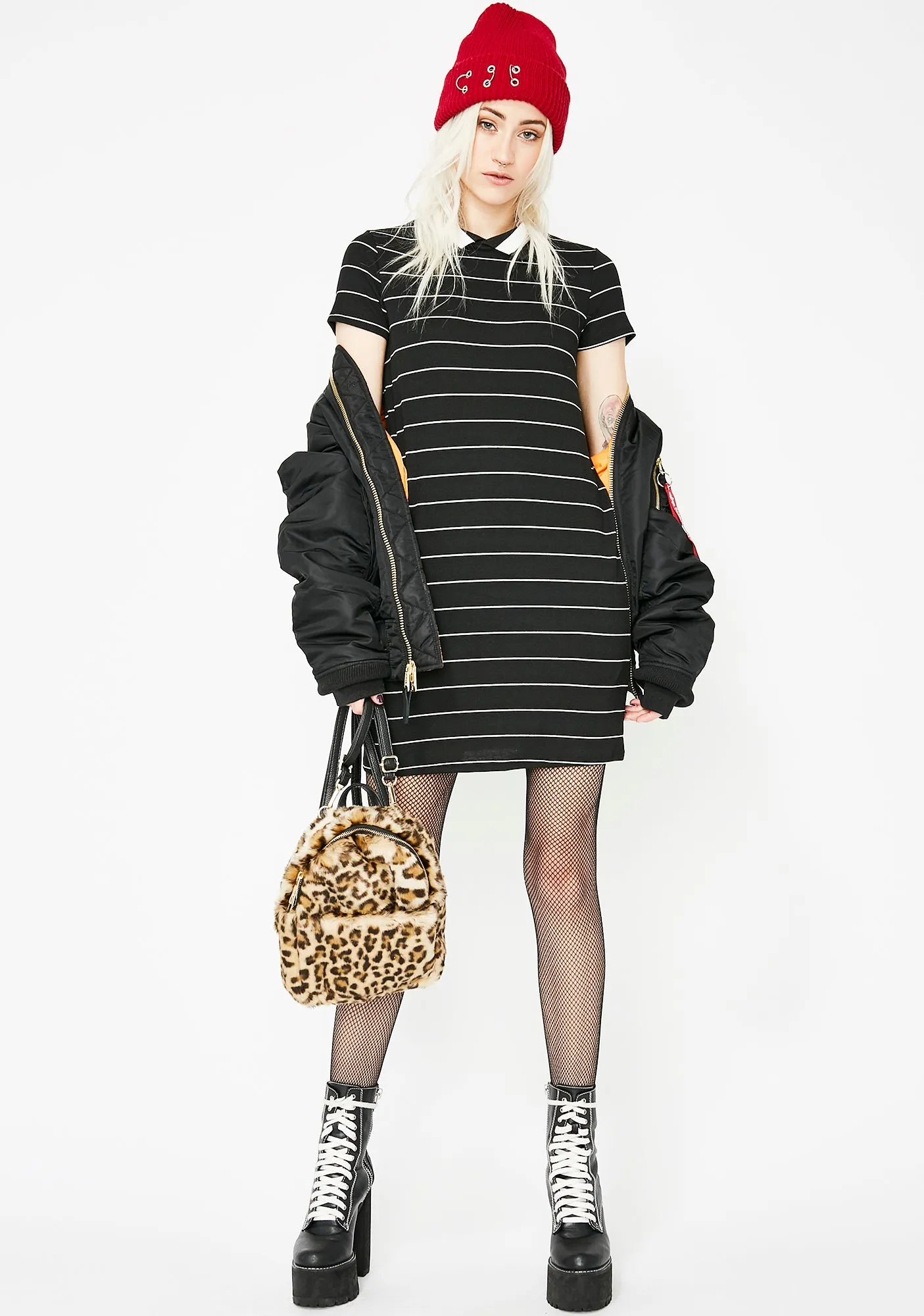 Midnight Down Low Polo Dress sold by Dolls Kill product image thumbnail 2