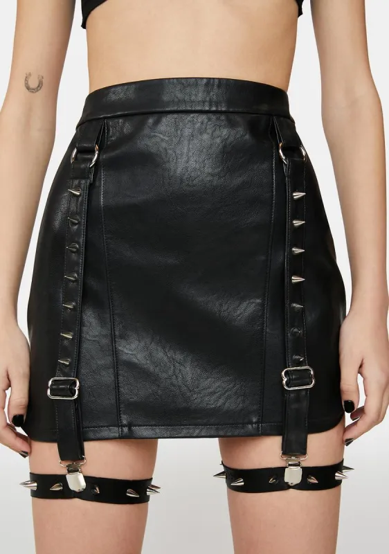 Things With Endings Mini Skirt sold by Dolls Kill