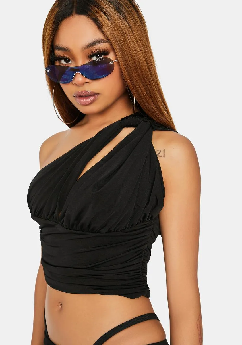 Can't Help Myself One Shoulder Crop Top sold by Dolls Kill product image thumbnail 2