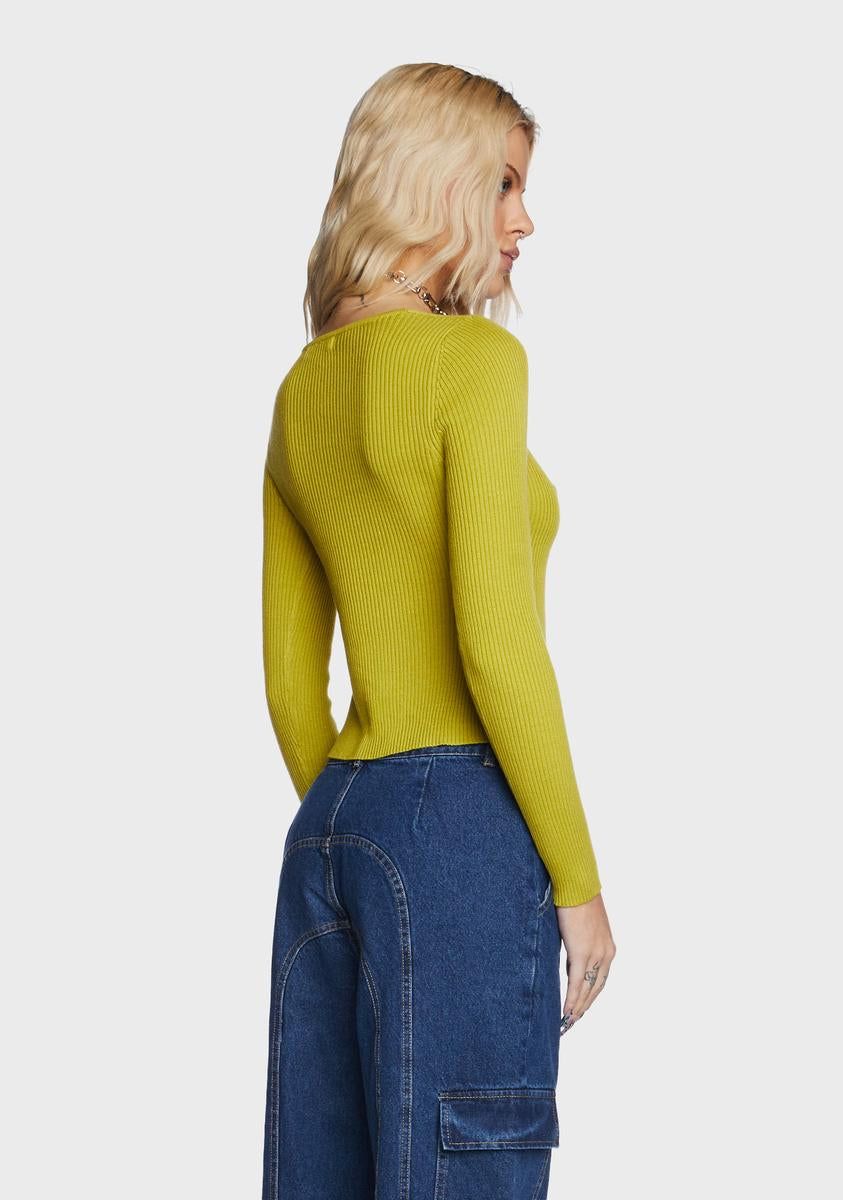 Ladder Detail Open Front Knit Top sold by Dolls Kill product image thumbnail 4