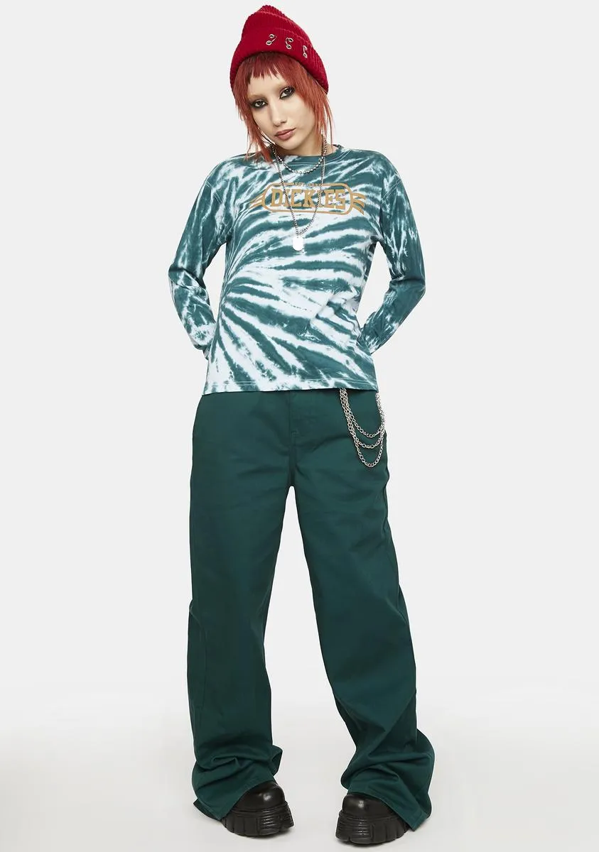 Tie Dye Long Sleeve Boyfriend Tee sold by Dolls Kill product image thumbnail 3