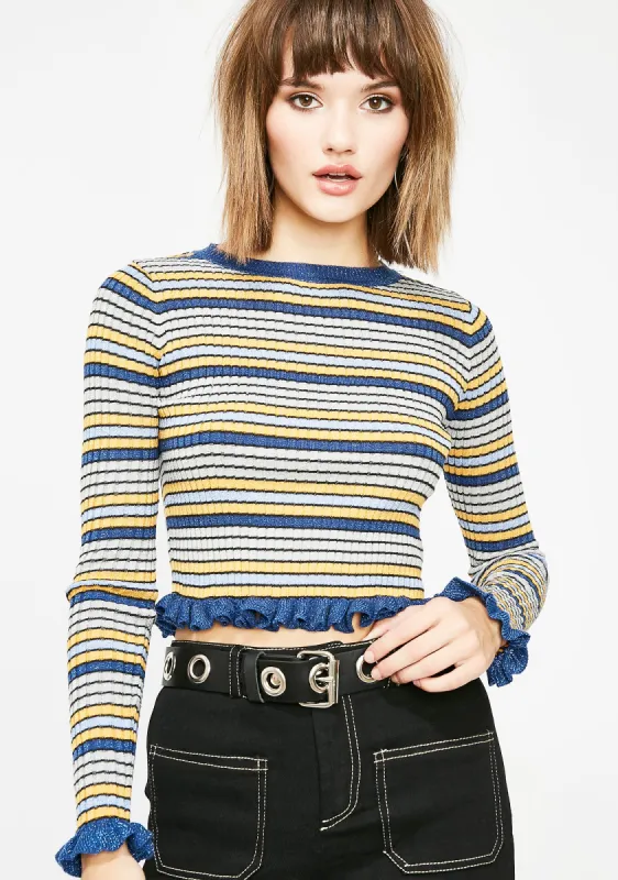Head Rush Shimmer Top sold by Dolls Kill