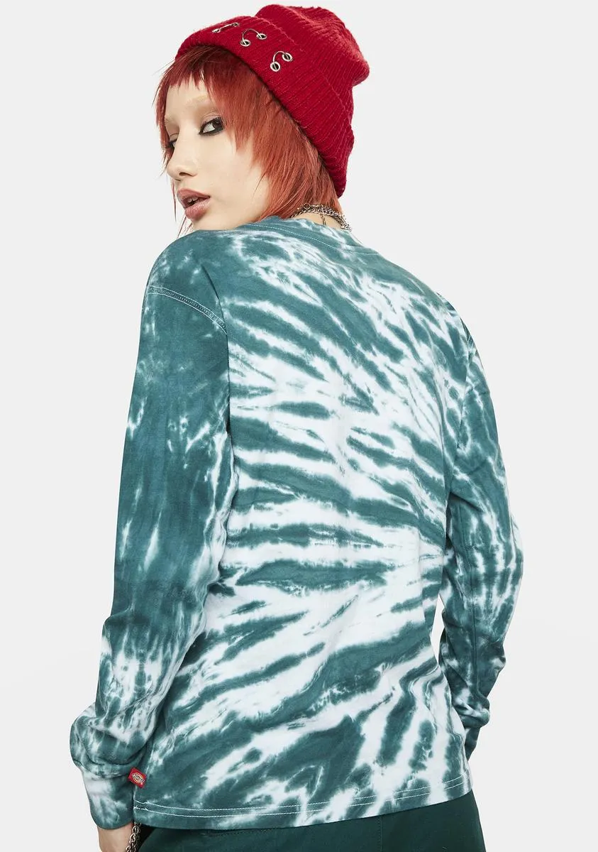 Tie Dye Long Sleeve Boyfriend Tee sold by Dolls Kill product image thumbnail 4
